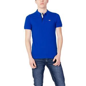 Tommy Hilfiger Jeans Classic Fit Polo Shirt Royal Blue Men Blue Polo Shirts